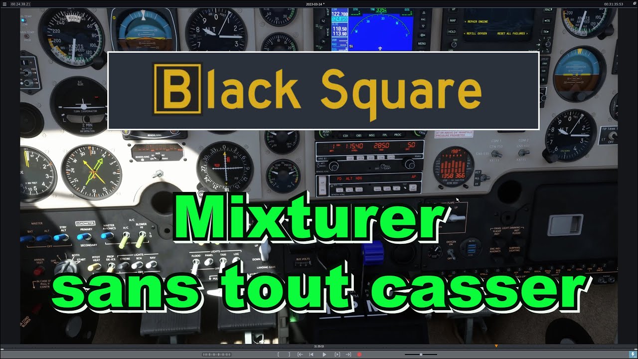 Microsoft Flight Simulator / Lean of Peak /Steam Gauge Overhaul - Analog Bonanza/ Explications 2K