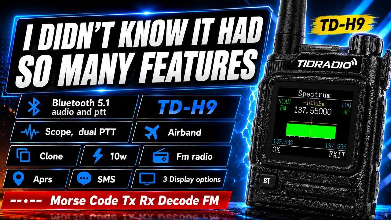 Tidradio TD-H9: доступная цена и множество функций!