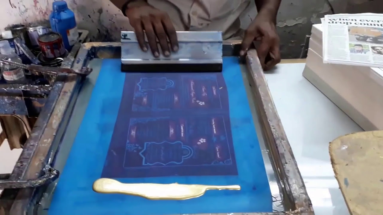 How to Print Gold Color in Screen Printing Gold Printing | Wedding Cards | Lockdown | #2021 | #DIY