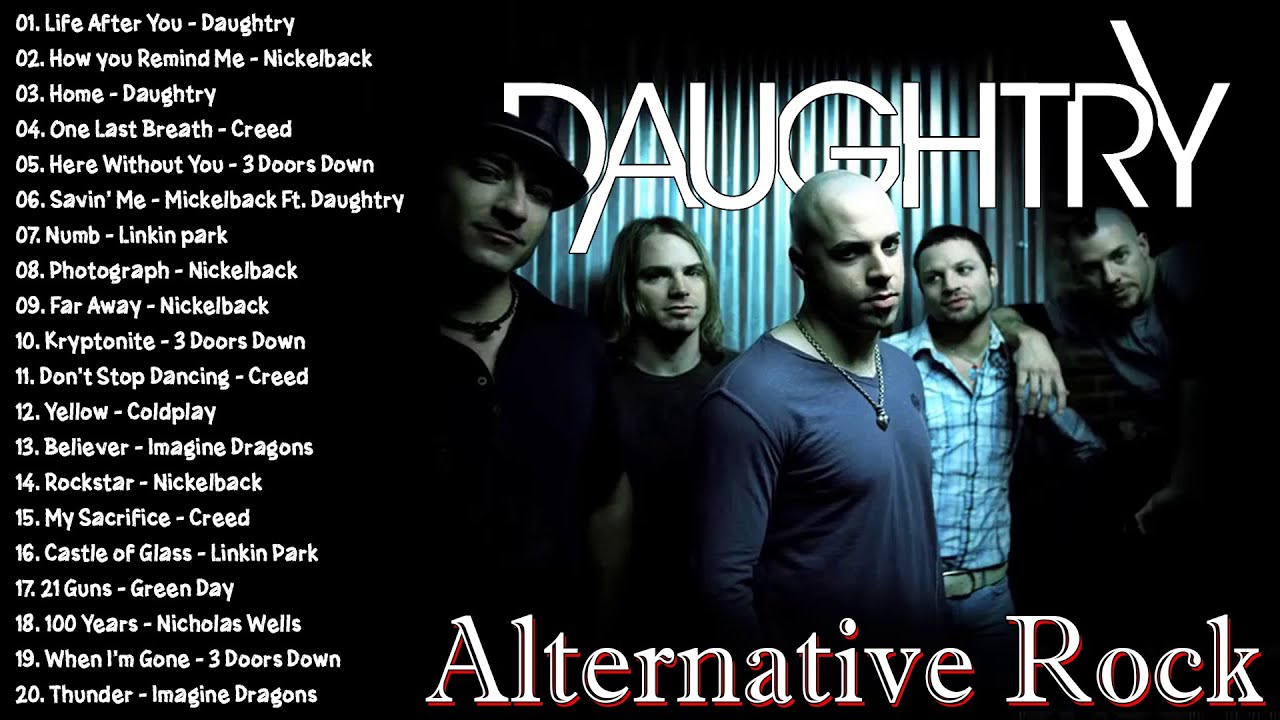 The Best Of Alternative Songs | Daughtry, Linkin Park, Creed, Nikelback And More Best Collection