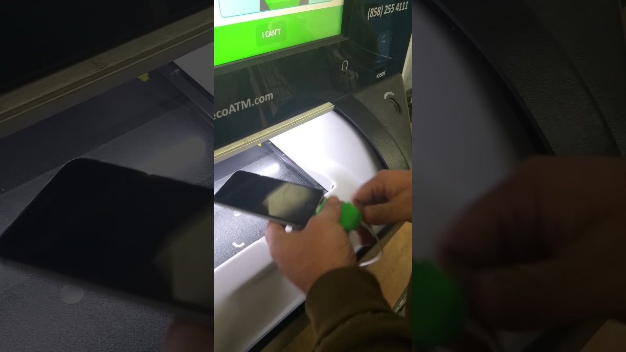 The phone machine at Walmart