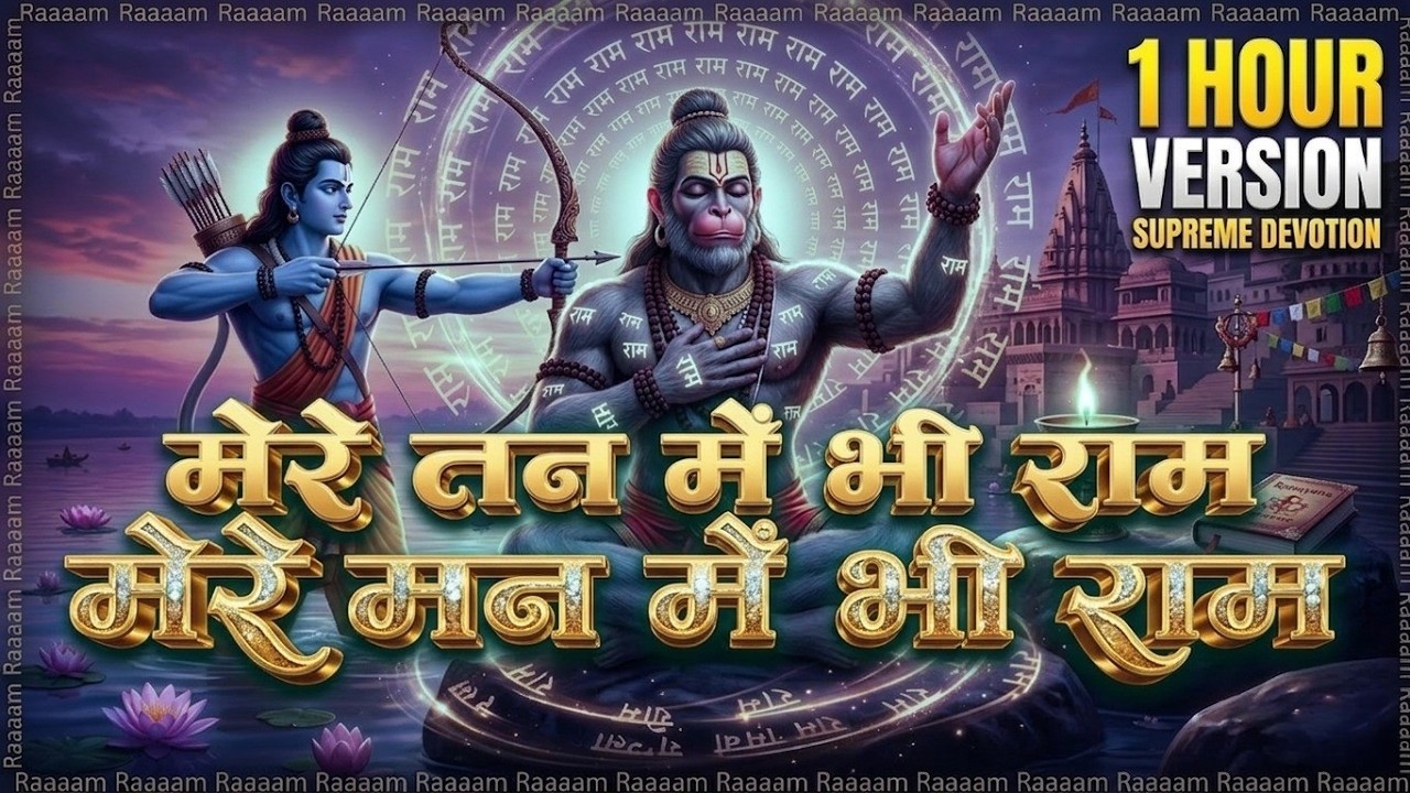 मेरे तन में भी राम मेरे मन में भी राम | 1 Hour Ram Bhajan |  Non Stop Ram Naam | Jai Shri Ram Bhajan