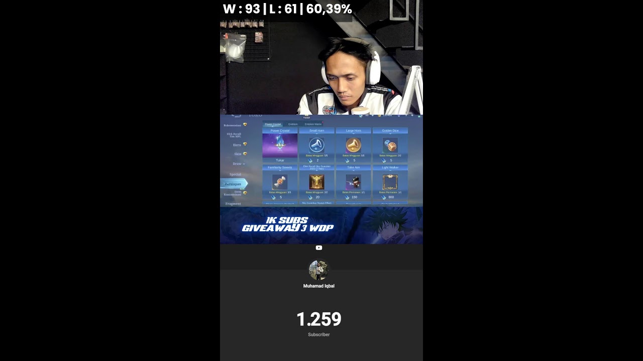 Push Rank Sampe Immortal Ex Penjoki - Mobile Legends