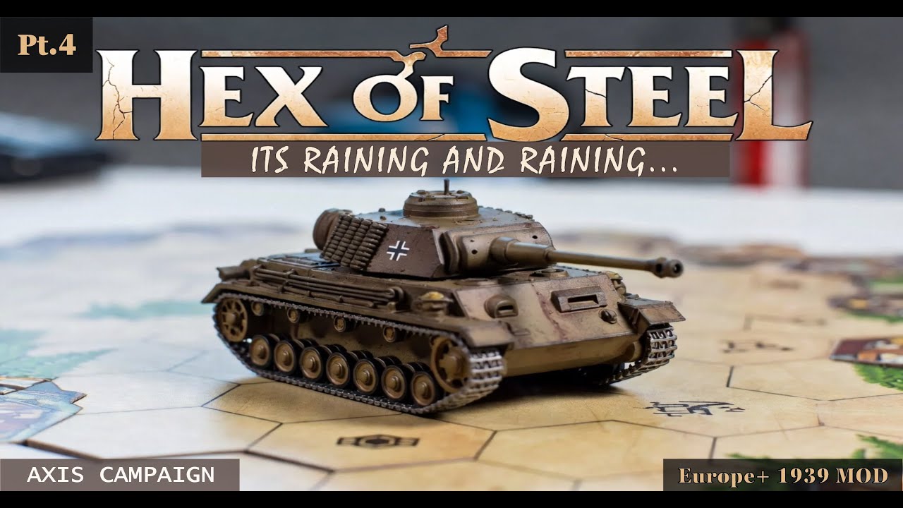 🌧️ Its Raining and Raining - Hex of Steel Europe+ 1939 German Campaign Gameplay Pt.4