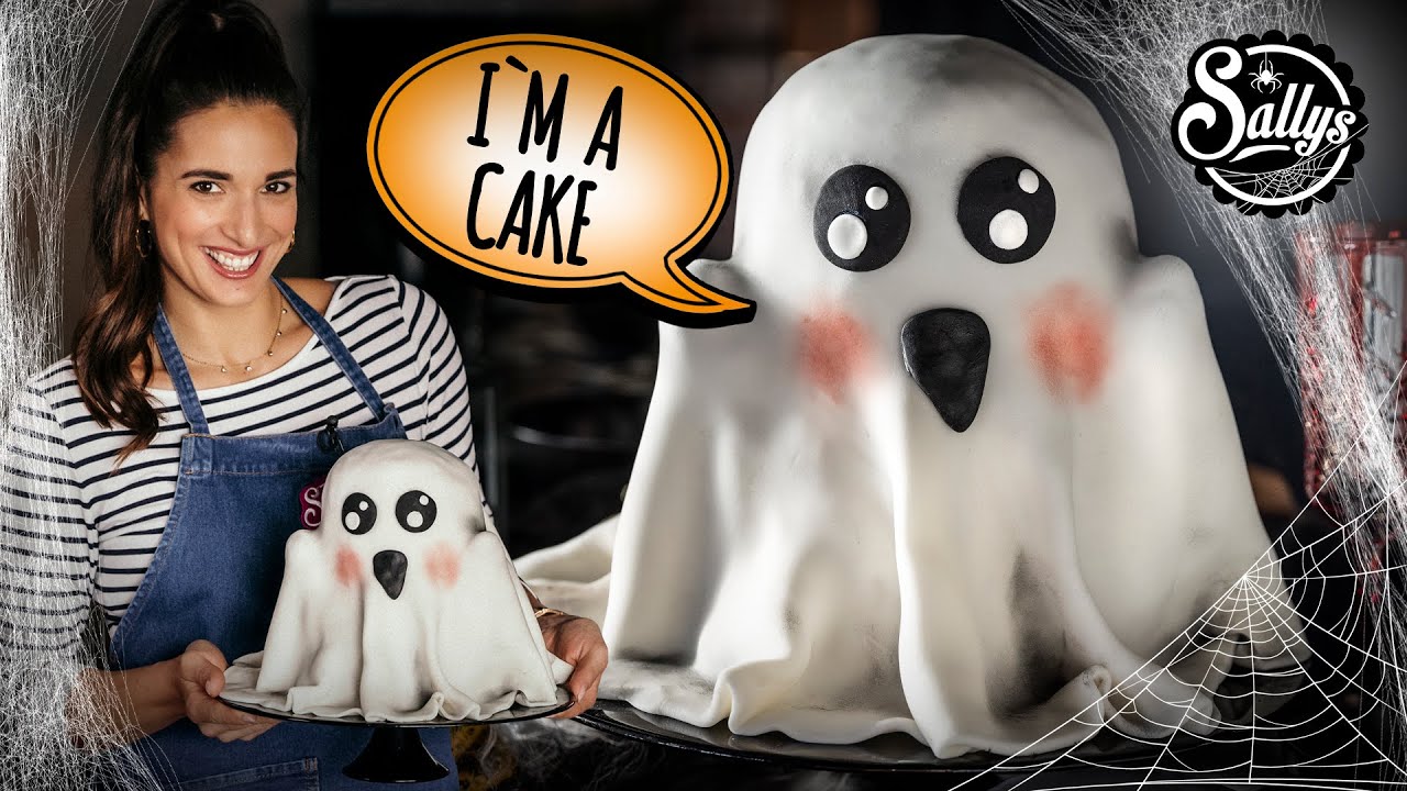 Halloween Geist Torte (gruselig süß) / schokoladige Gespenst Motivtorte 👻