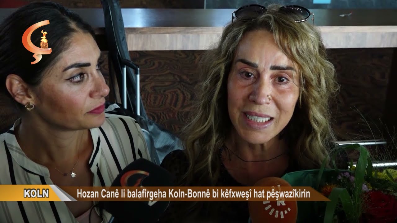 KOLN  |   Hozan Canê li balafirgeha Koln Bonnê bi kêfxweşî hat pêşwazîkirin