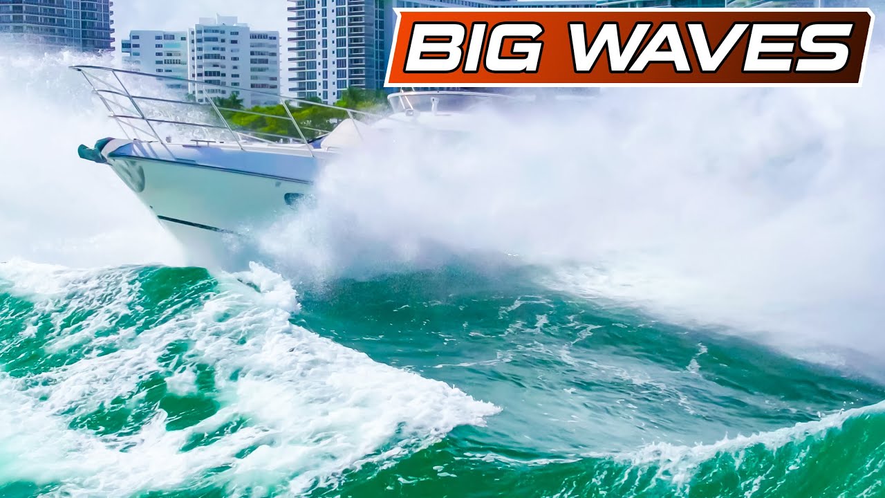 Wave Bang Boaters! Why do people go out in this?