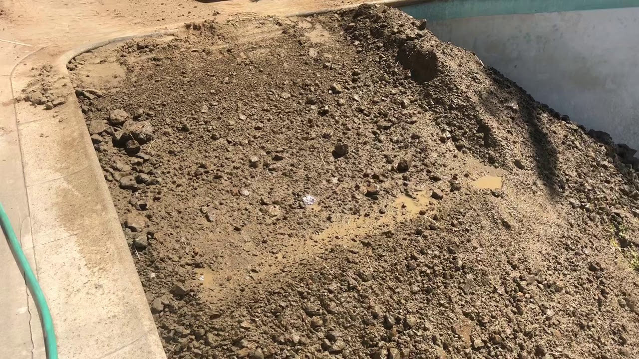 Backfill your swimming pool.