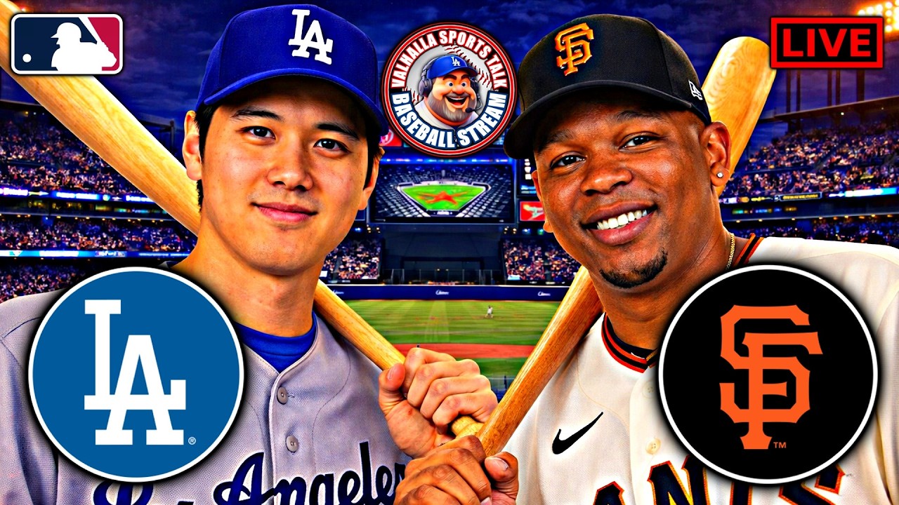 ⚾ Los Angeles Dodgers vs San Francisco Giants LIVE 🔴 |  ⚾ MLB Watch Party (Play-by-Play & Reactions)