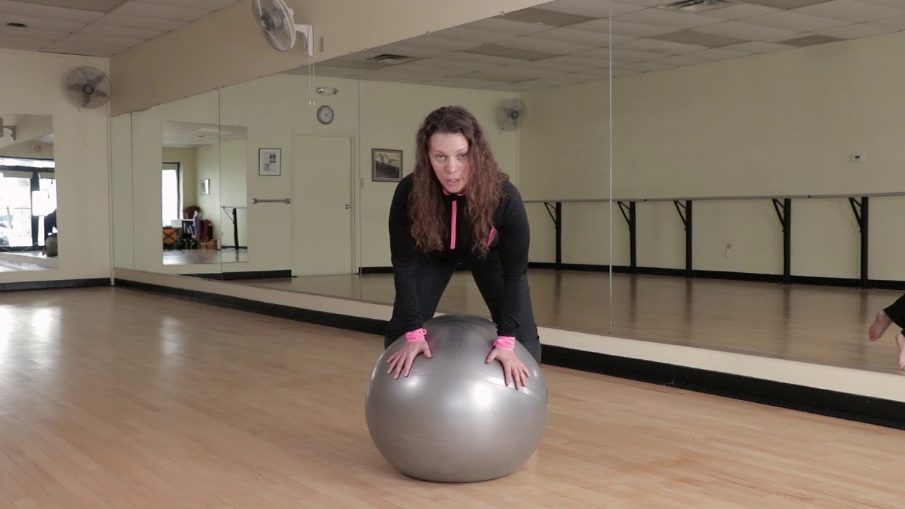 Four Point Balance on Ball