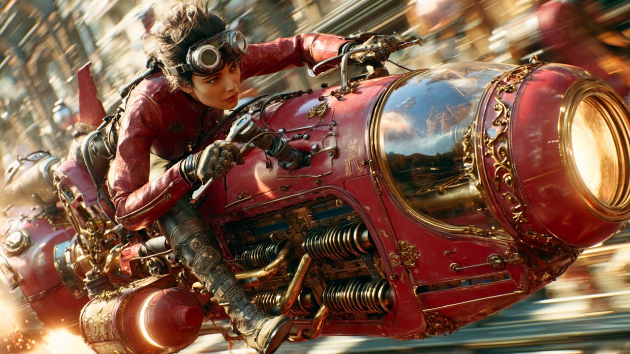 BRASS STREETS COMPILATION - Epic Machines Steampunk Epic Vehicles in 4K, AI