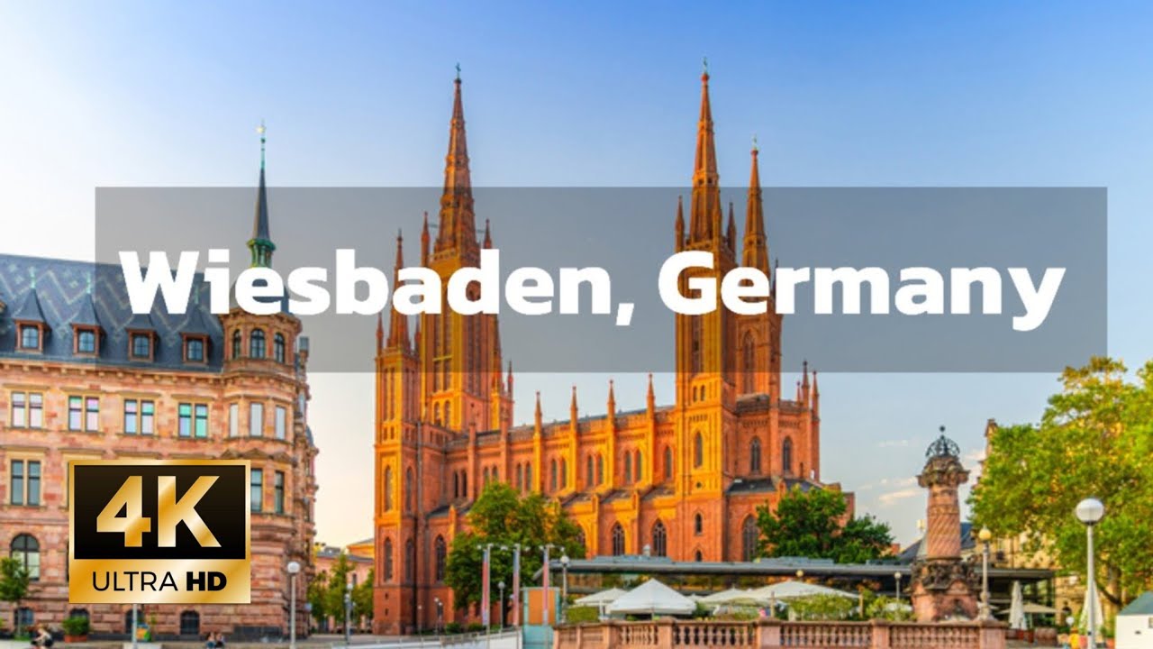 Walking in Wiesbaden, Germany (full HD) August 2024