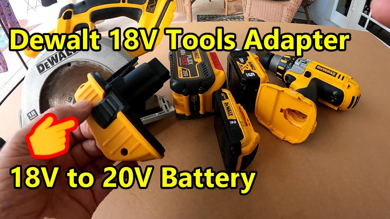 Dewalt 20 Volt Battery ADAPTER To Replace 18 Volt XRP Batteries
