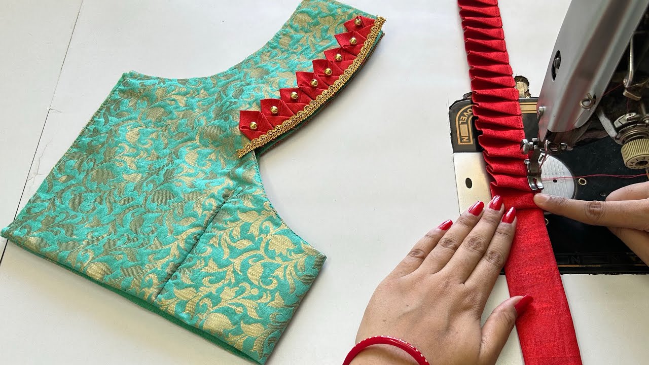 Latest Blouse Back Neck Design | Blouse Neck Design | Cutting And Stitching Back Neck Blouse Design