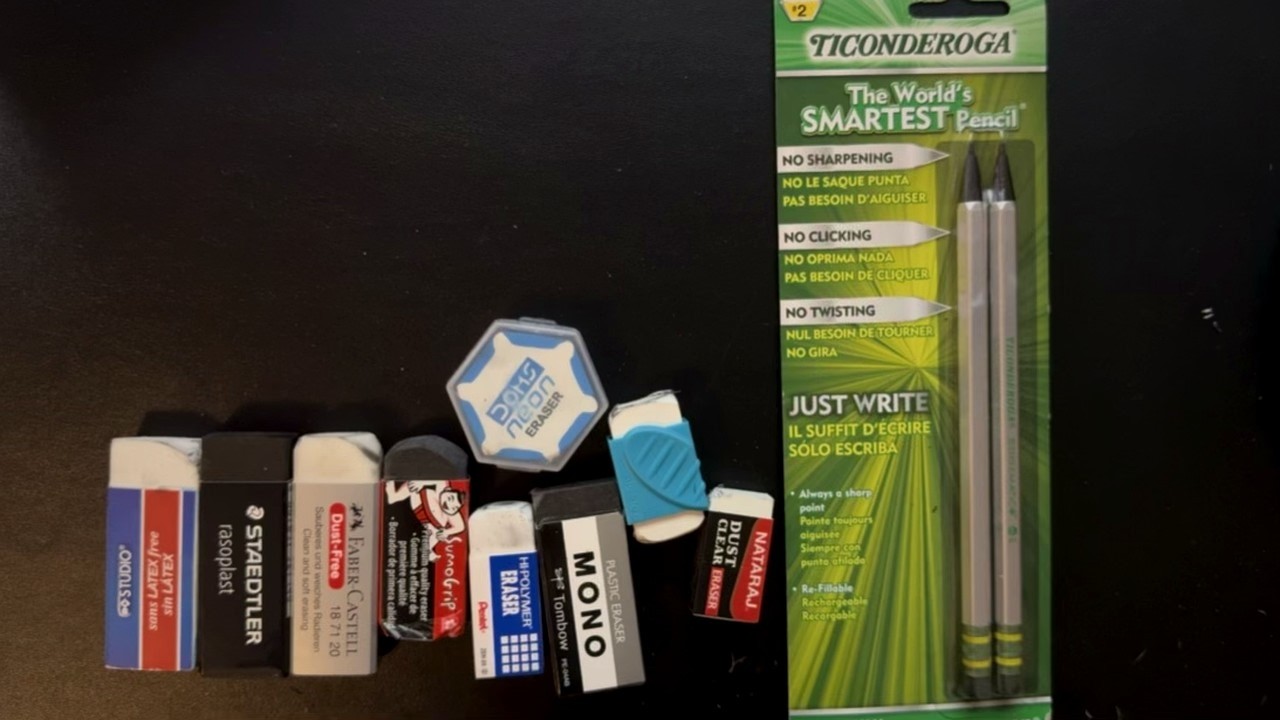 I Tested the World’s Smartest Pencil & Revealed My Eraser Stash  #pencil #eraser #mechanicalpencil