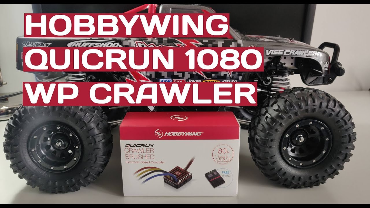 ESC Hobbywing Quicrun WP 1080 Crawler Brushed unboxing