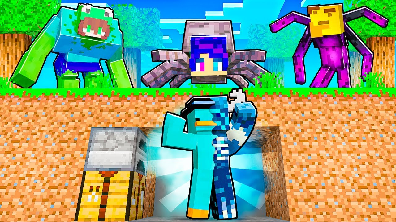 CAZADORES vs SPEEDRUNNER MUTANTE en Minecraft!