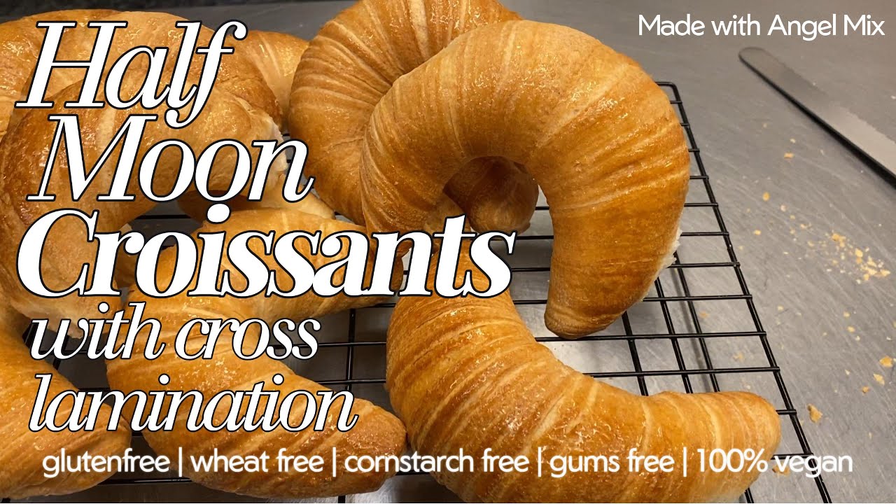 Glutenfree Half Moon Croissant with Cross Lamination