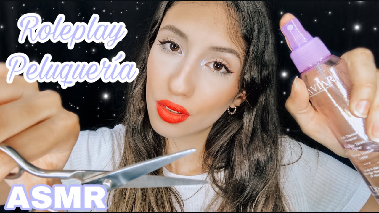 ASMR español - Roleplay PELUQUERÍA | Corte y peinado para Navidad🎄