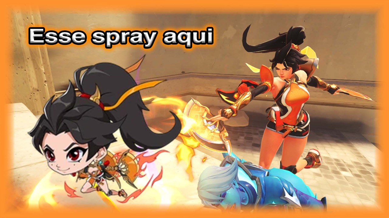 Peguei o spray fofinha sem saber kkkkk - Overwatch Anran Gameplay