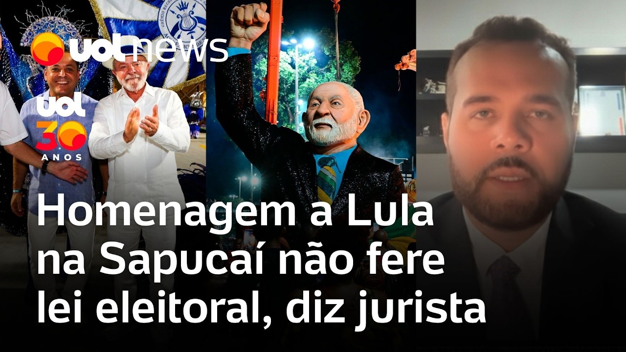 Carnaval no Rio: enredo com história de Lula é inusitado, mas não fere lei eleitoral, diz jurista