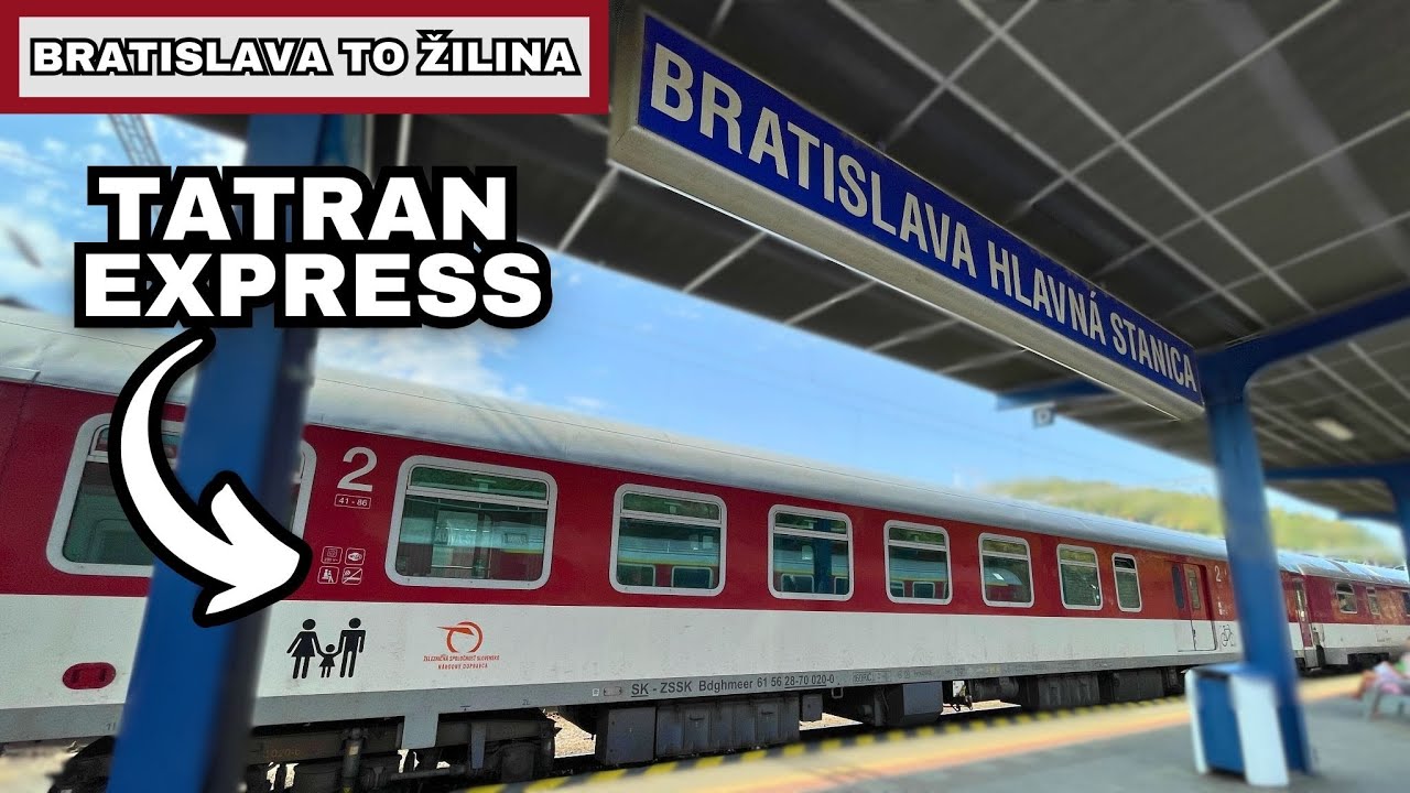 On Board ZSSK Slovakia: Express Train from Bratislava to Žilina