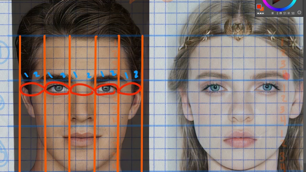 ¿FUNCIONA EL Método de  ANDREW LOOMIS EN ROSTROS SIMÉTRICOS? 😬Respuesta EXPLICADA.