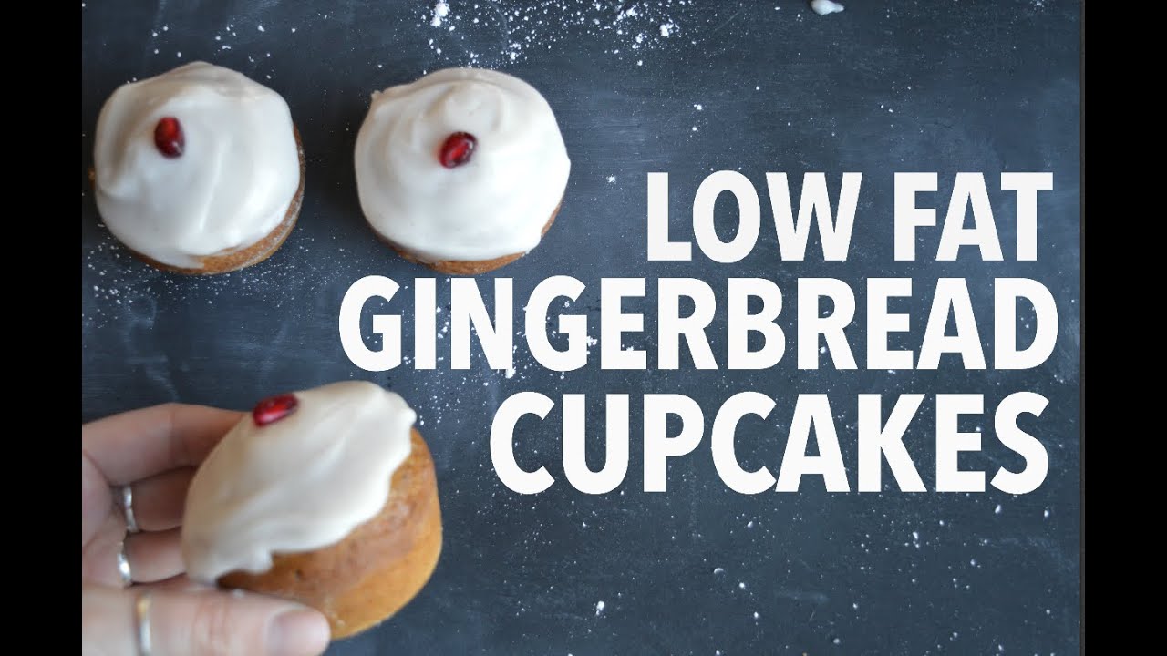 LOW FAT GINGERBREAD CUPCAKES | vegan & delicious