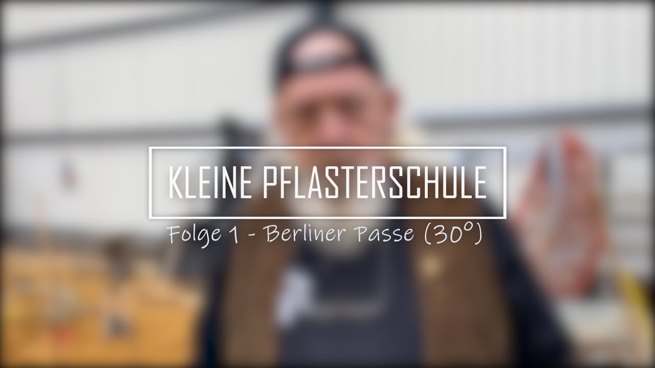 Kleine Pflasterschule - Passepflaster: 1 - Berliner Passe 30 Grad