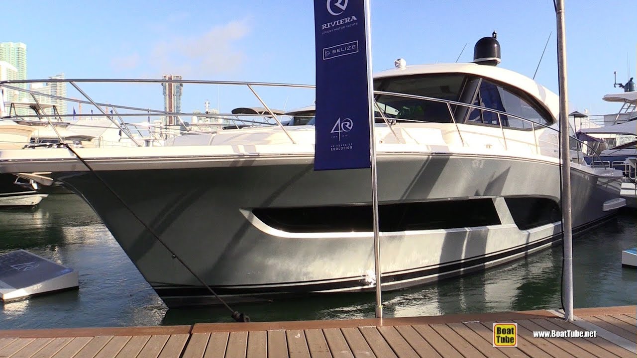 2020 Riviera 505 SUV Motor Yacht - Walkaround Tour - Debut at 2020 Miami Yacht Show