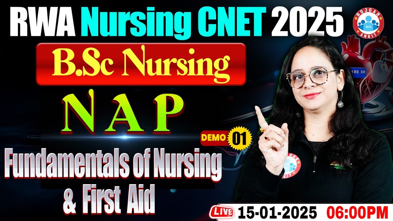 UP BSc Nursing Nursing Aptitude Fundamentals of Nursing & First Aid | Demo #1 | CNET 2025 By RWA