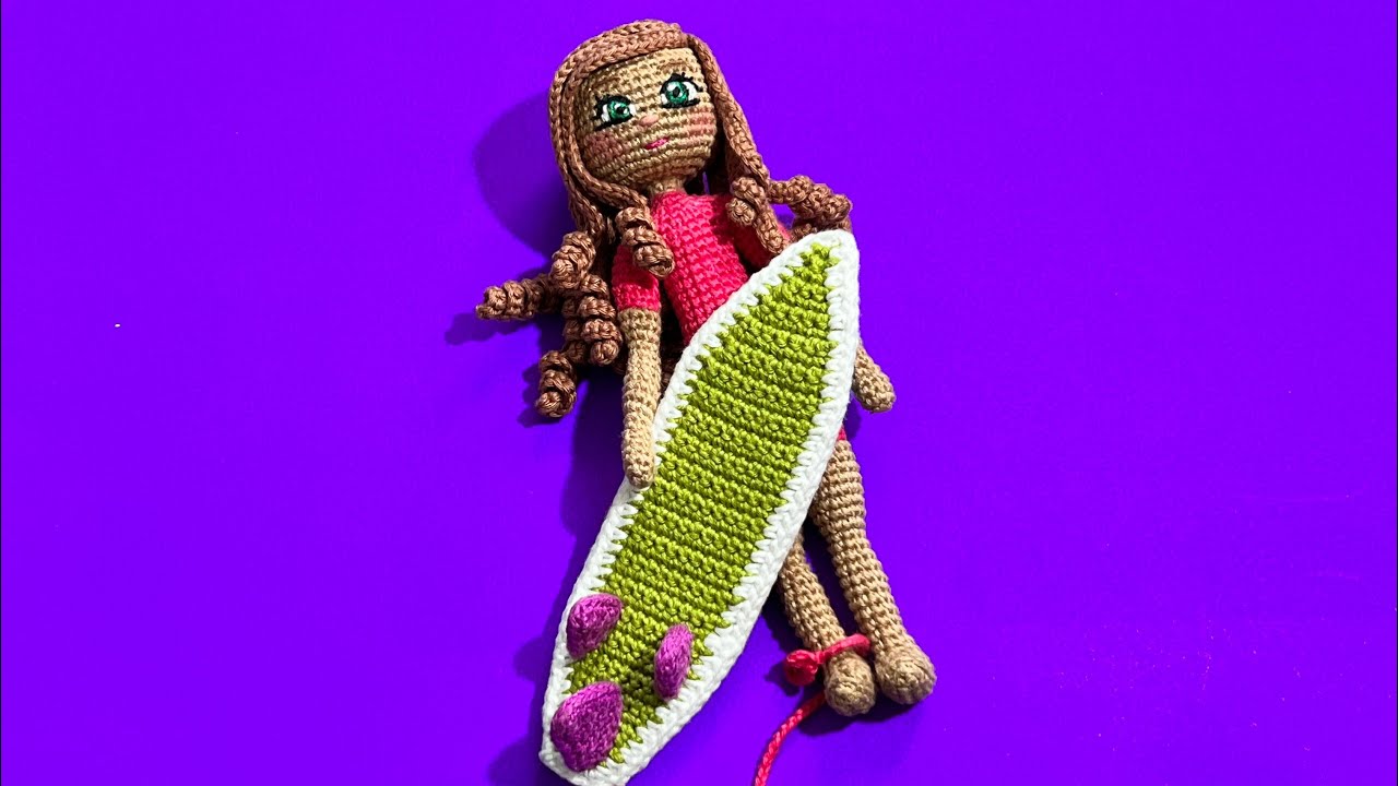 Surfistinha Tet&eacute; do Mar da Nalu - anima&ccedil;&atilde;o amigurumi tutorial #amigurumi #jiujitsubrasil #anima&ccedil;&atilde;o