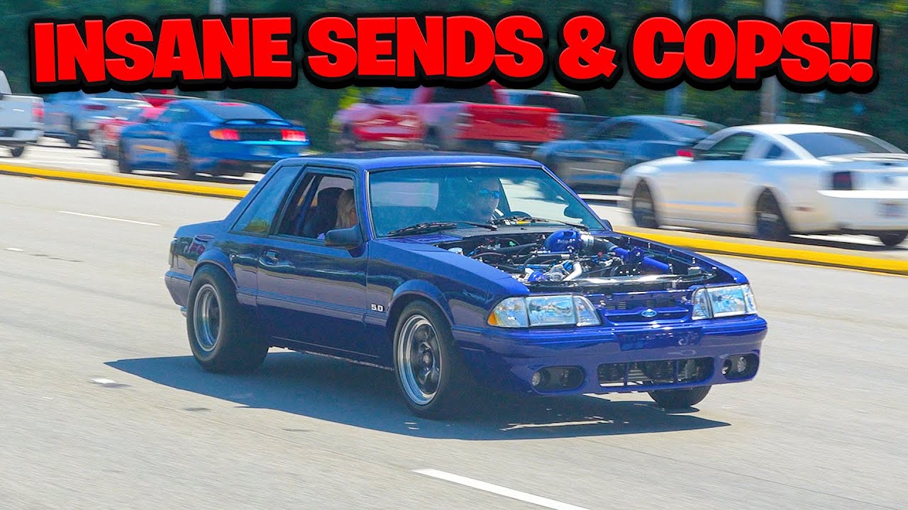 Mustang Week Myrtle Beach Mall 2025 Official Car Show Pullouts, Full Sends & COPS!!