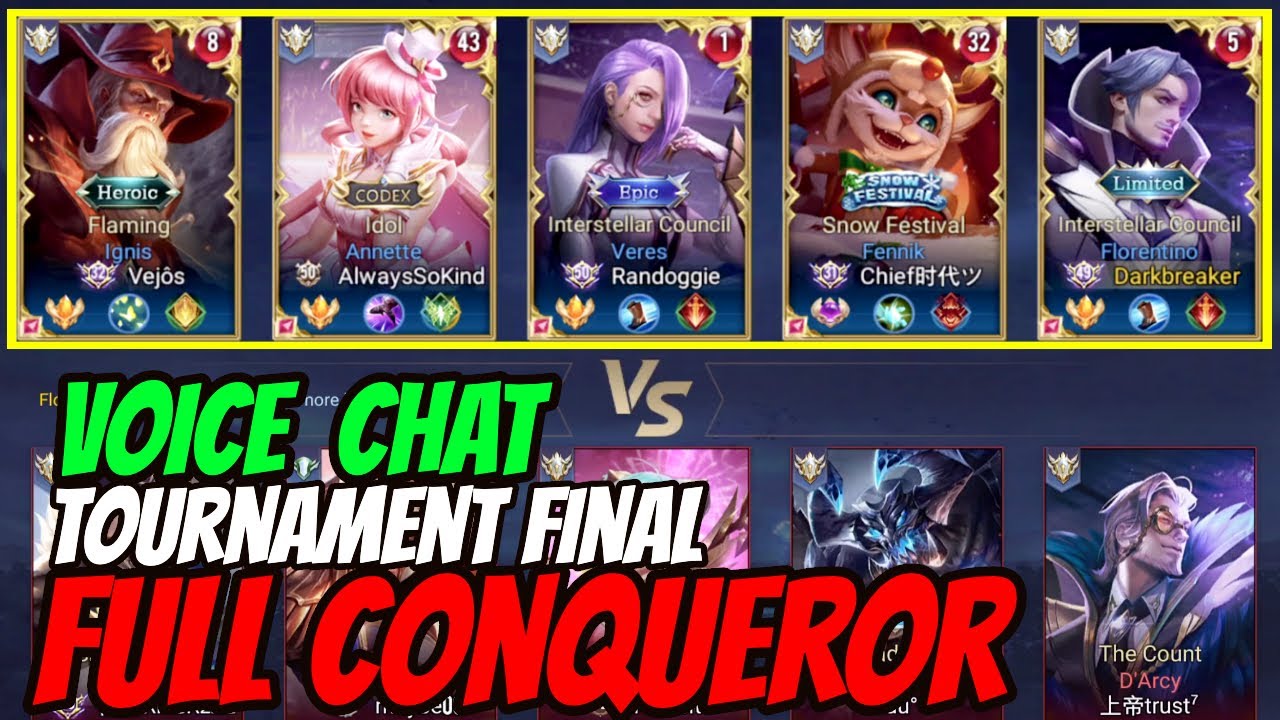 10 CONQUEROR FIGHTING WITH VOICE TOURNAMENT FINAL  | AoV | 傳說對決 | RoV | Liên Quân Mobile