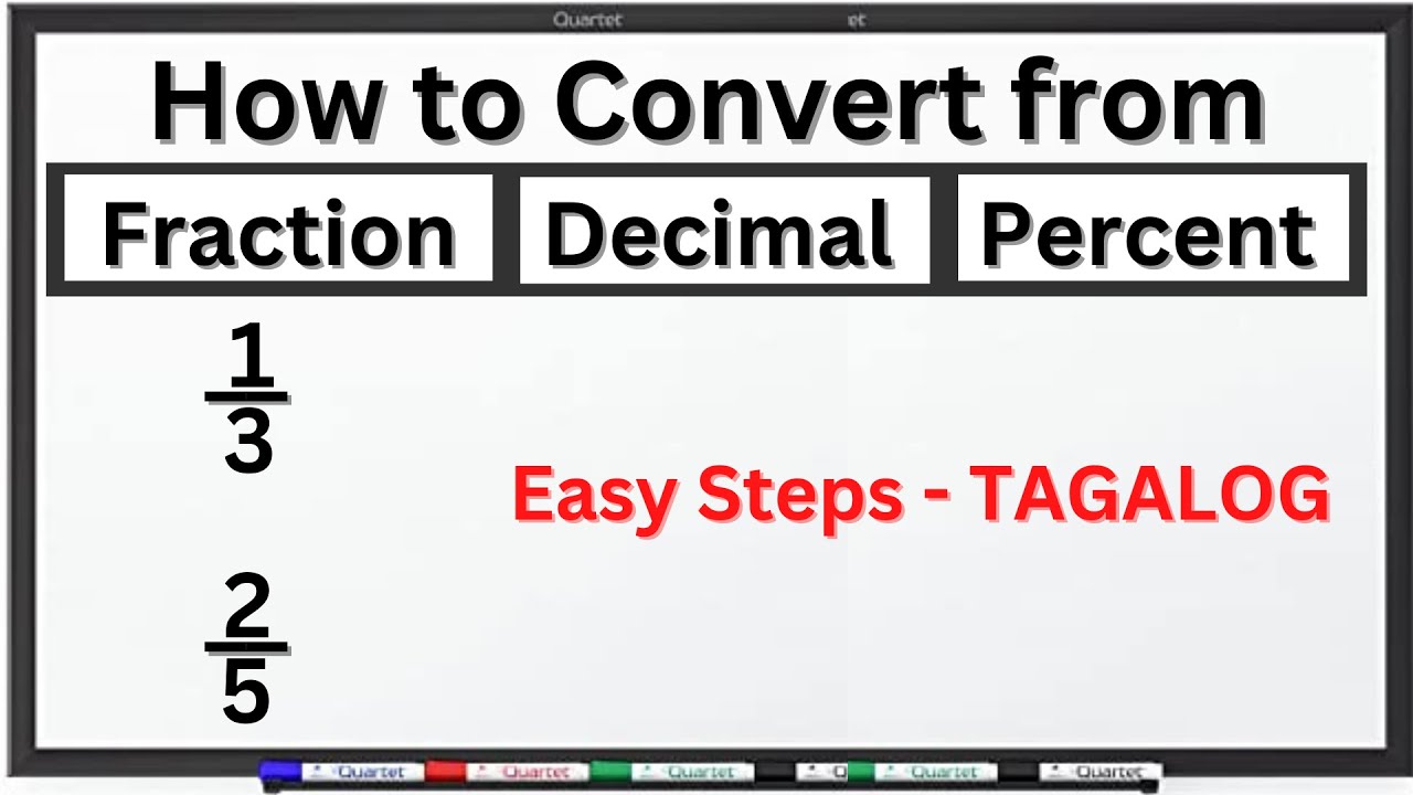 How to Convert Fraction to Decimal and Percent-TAGALOG