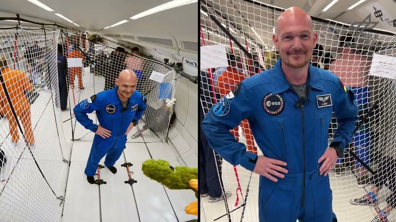 Schweben lernen - mit Alexander Gerst im Parabelflugzeug