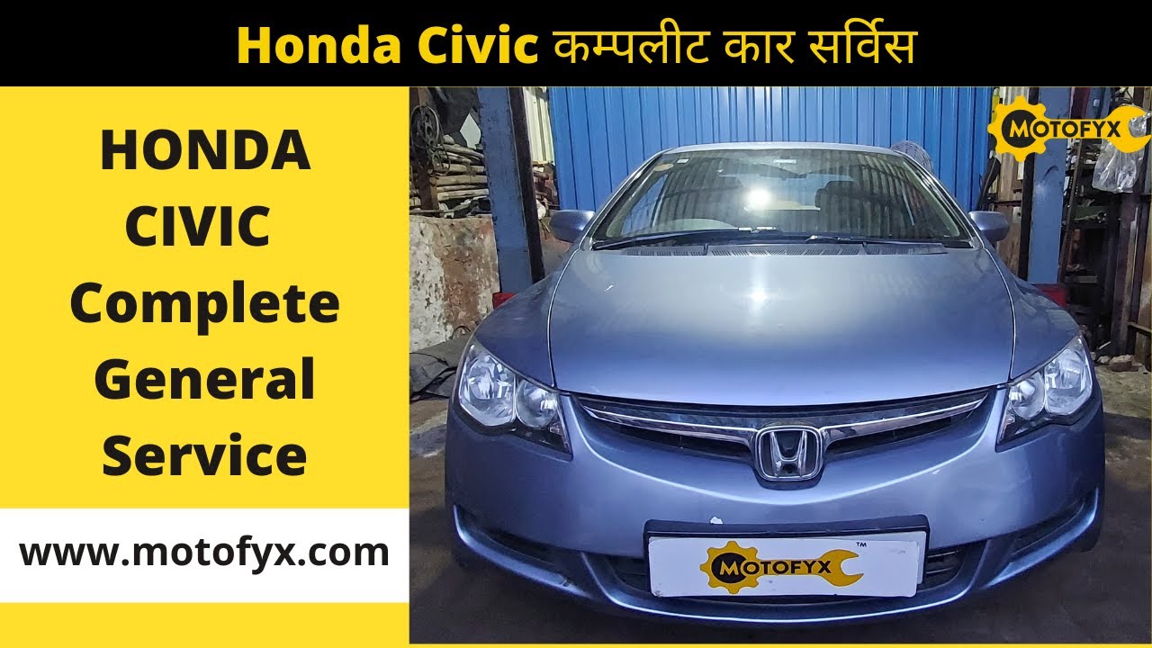 Honda Civic Service By MotoFyx | Expert Technicians  | Genuine Spare Parts | Live Updates
