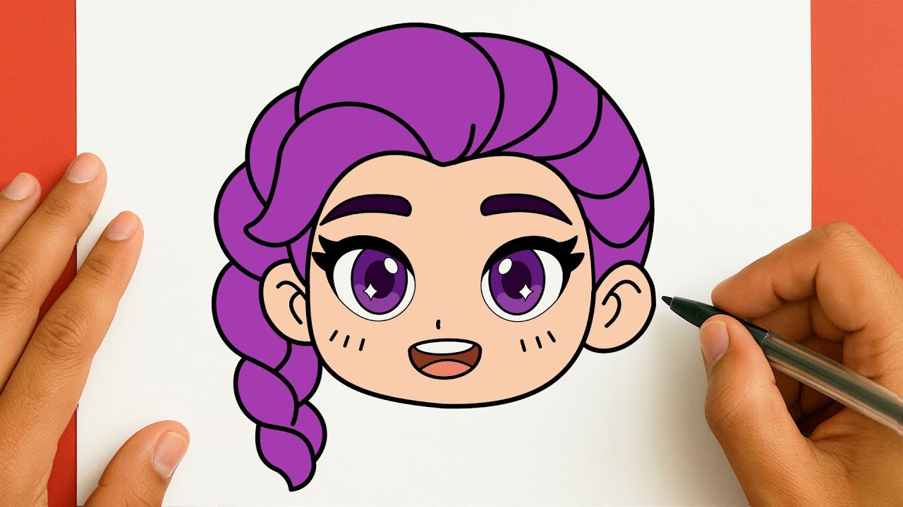 كيف ترسم فتاة كيوت / رسم شخصية رومي/ رسم سهل خطوة بخطوة للمبتدئين || How to draw a cute girl || Rumi