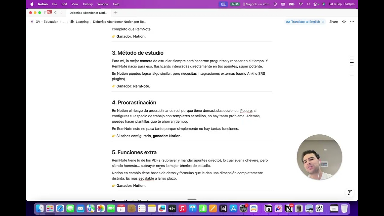 Deberías Abandonar Notion por RemNote? Si eres estudiante