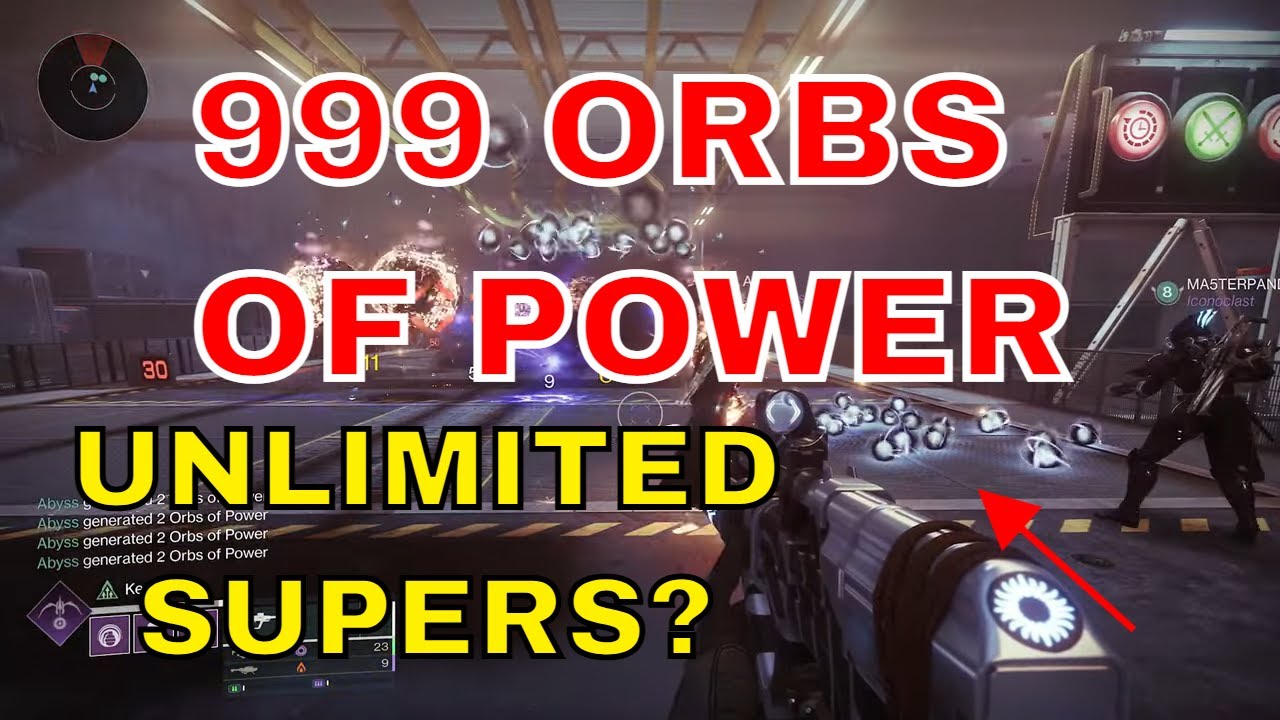 999 ORBS OF POWER GLITCH - ANYWHERE WITH ENEMIES FULL 2 SUPERS WORTH OF ORBS