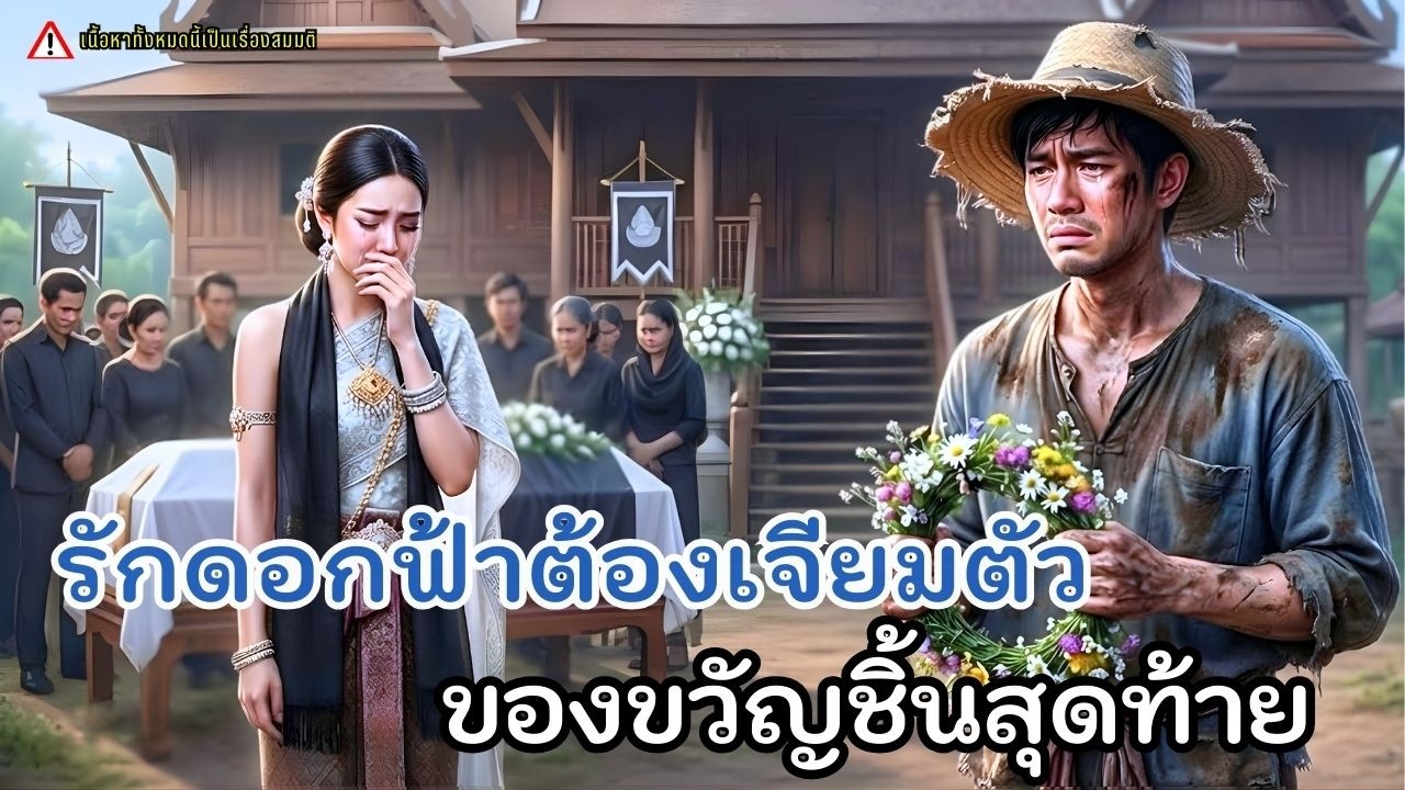 รักดอกฟ้า หนุ่มเลี้ยงควายเก็บดอกไม้ให้สาวจนวันแต่งงาน... ช่อสุดท้ายกลายเป็น 