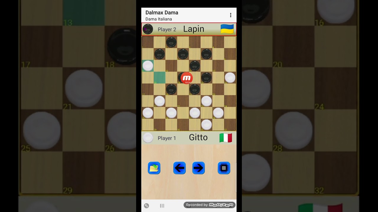 DAMA ITA ( MONDIALE 5 TURNO ) GITTO VS LAPIN ( UN GITTO PROROMPENTE ) PARTE 2