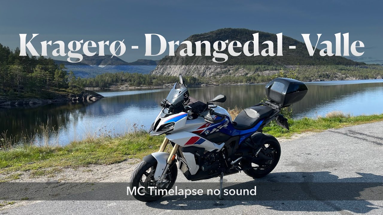 Adventure Norway: Kragerø to Valle via Scenic Roads | Timelapse Motorcycle & Car POV 4K
