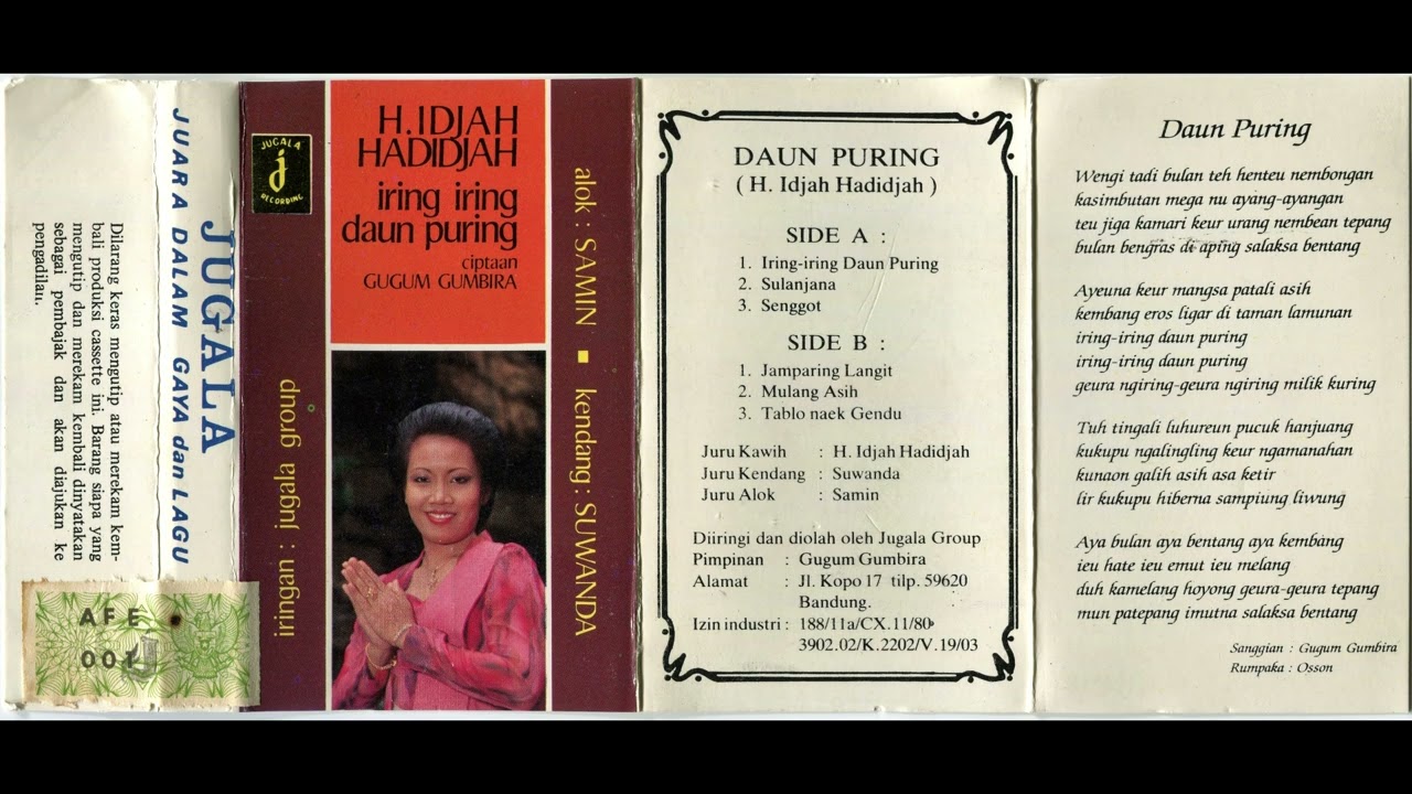 Jaipongan: Jugala & Idjah Hadidjah – Iring Iring Daun Puring