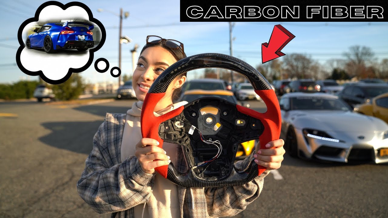 MK5 Supra Carbon Fiber Steering Wheel Install *Best Quality*