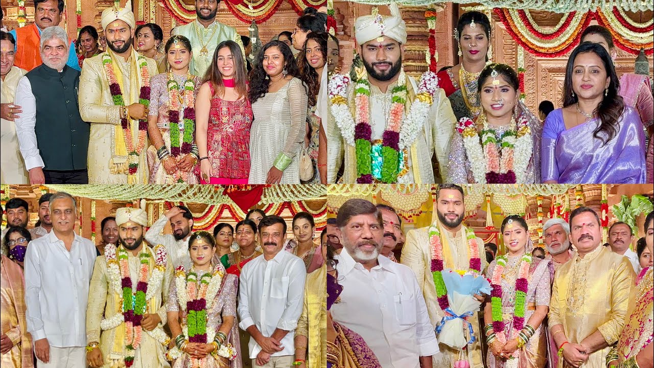 Sherlingampally Corporator Ragam Nagender Yadav Anna Son Marrige | Harish Rao | Deputy Cm | Suma