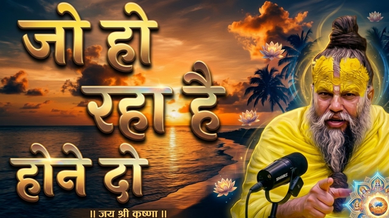 जो होगा सही होगा होने दो जो हो रहा है | Premanand Ji Maharaj Pravachan Motivation