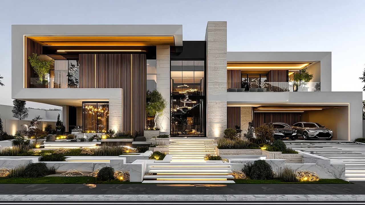 This Suburban Mansion is Done Right: Structure, Symmetry, and Color