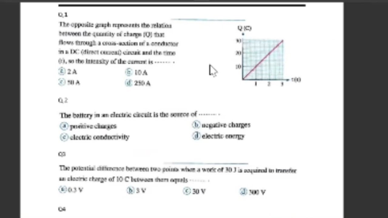 سلسلة مراجعات الصف الثالث الثانوي physics Ch one