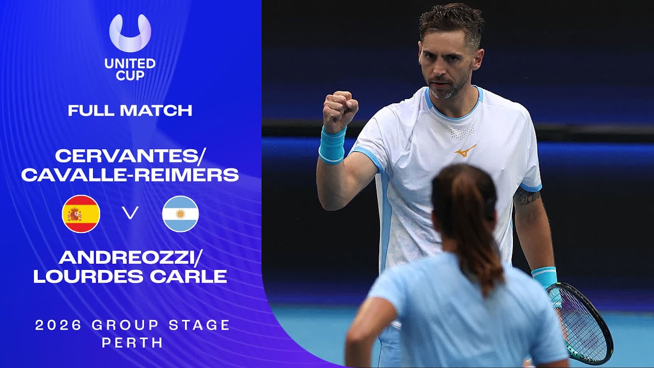 Cavalle-Reimers/Cervantes v Carle/Andreozzi Full Match | United Cup 2026 Group A